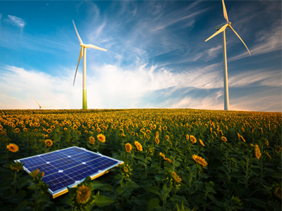 Voorbeeld herbruikbare energie